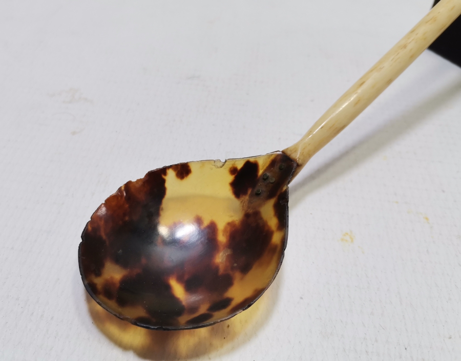 OSMANLI DÖNEMİ BAĞA VE FİLDİŞİNDEN MAMUL TEKKE İŞİ HOŞAF KAŞIĞI