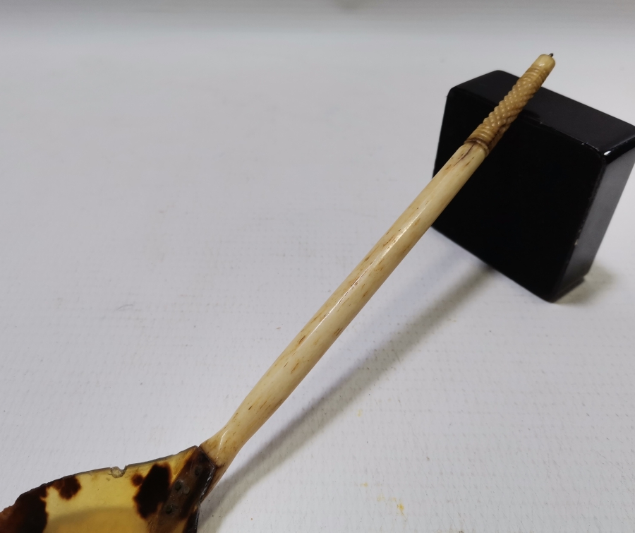 OSMANLI DÖNEMİ BAĞA VE FİLDİŞİNDEN MAMUL TEKKE İŞİ HOŞAF KAŞIĞI