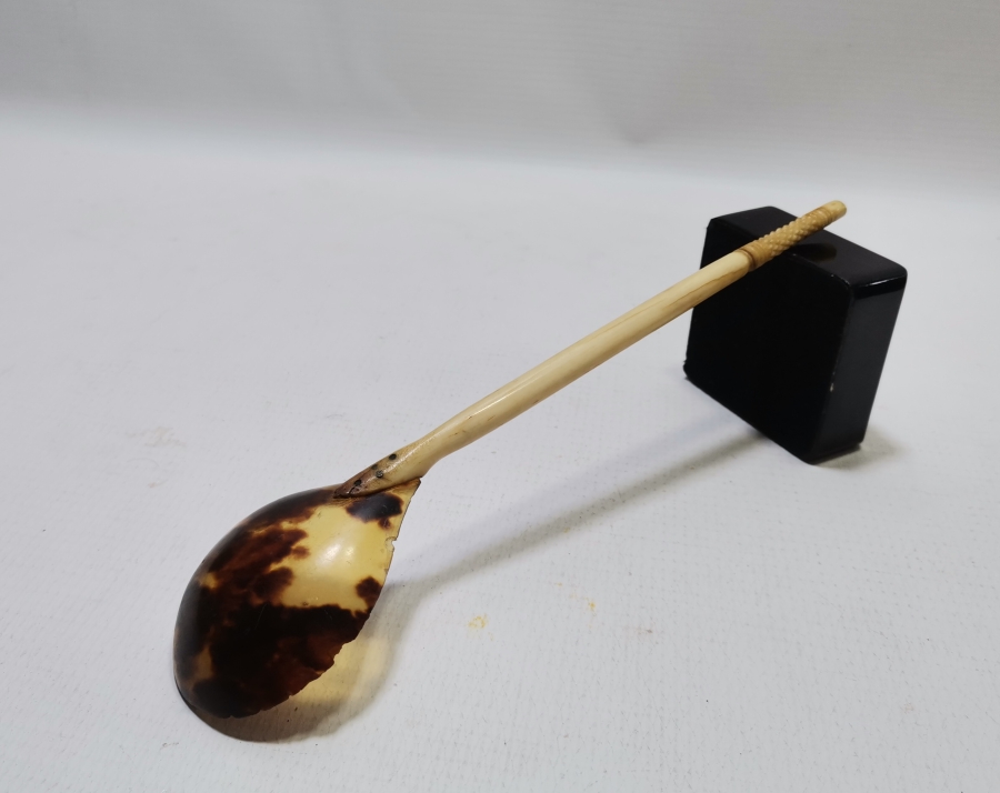 OSMANLI DÖNEMİ BAĞA VE FİLDİŞİNDEN MAMUL TEKKE İŞİ HOŞAF KAŞIĞI