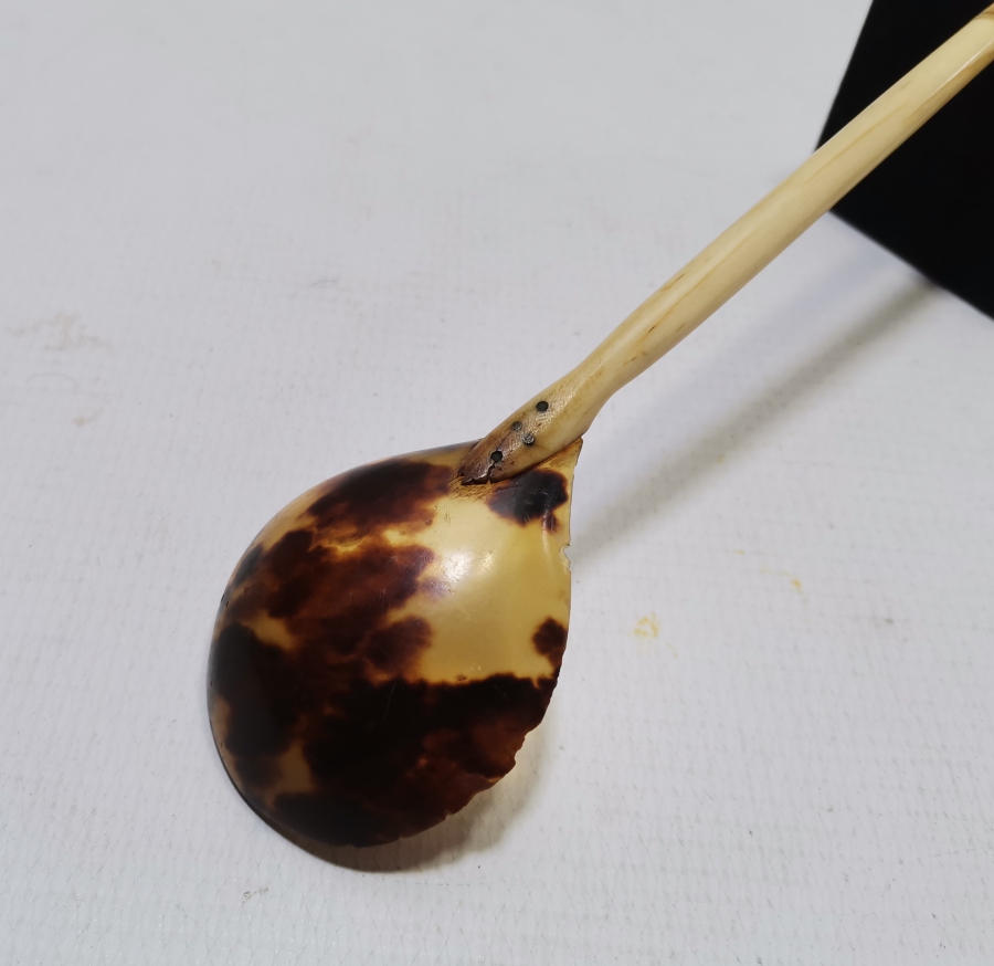 OSMANLI DÖNEMİ BAĞA VE FİLDİŞİNDEN MAMUL TEKKE İŞİ HOŞAF KAŞIĞI