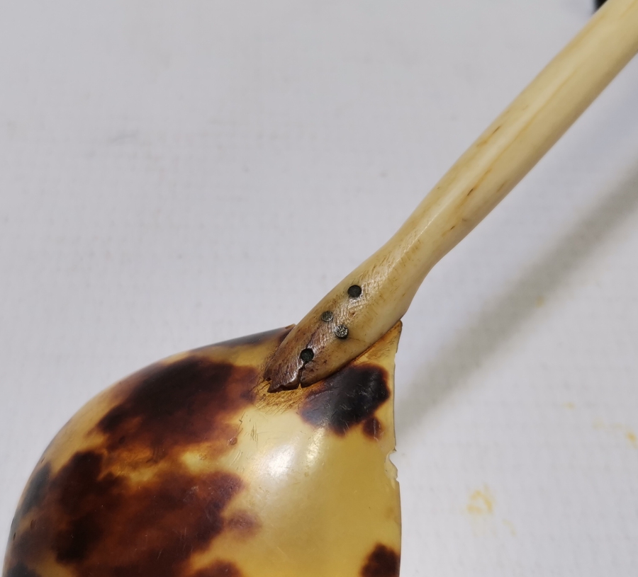 OSMANLI DÖNEMİ BAĞA VE FİLDİŞİNDEN MAMUL TEKKE İŞİ HOŞAF KAŞIĞI