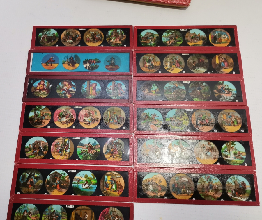 1900 BAŞLARI ÇOK NADİR ÇİZGİFİLM SLAYTLARI