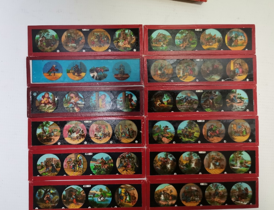 1900 BAŞLARI ÇOK NADİR ÇİZGİFİLM SLAYTLARI