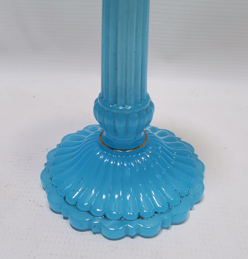 ÜZERİ ALTIN VARAKLI OSMANLI DÖNEMİ NADİR OPALİN MUMLUK