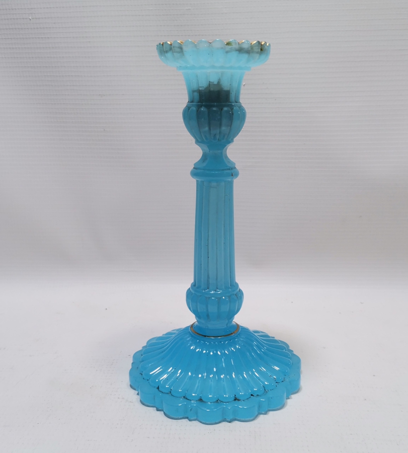 ÜZERİ ALTIN VARAKLI OSMANLI DÖNEMİ NADİR OPALİN MUMLUK