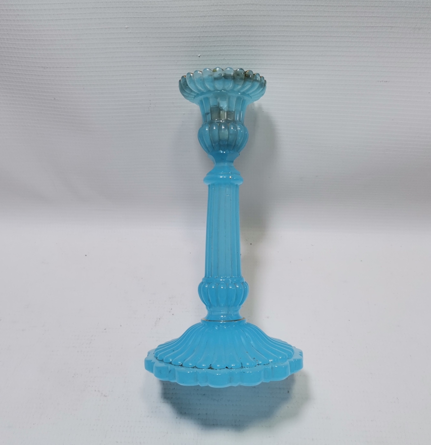 ÜZERİ ALTIN VARAKLI OSMANLI DÖNEMİ NADİR OPALİN MUMLUK