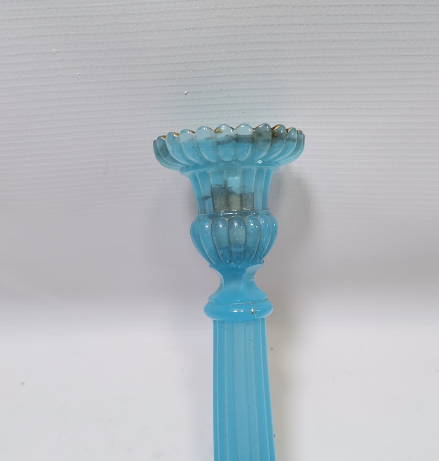 ÜZERİ ALTIN VARAKLI OSMANLI DÖNEMİ NADİR OPALİN MUMLUK