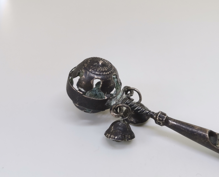 OSMANLI DÖNEMİ ÇOK NADİR ÇINGILLI GÜMÜŞ AV DÜDÜĞÜ