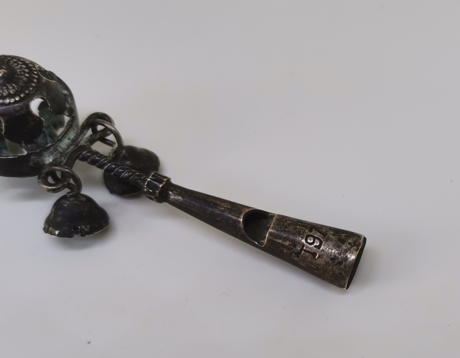 OSMANLI DÖNEMİ ÇOK NADİR ÇINGILLI GÜMÜŞ AV DÜDÜĞÜ