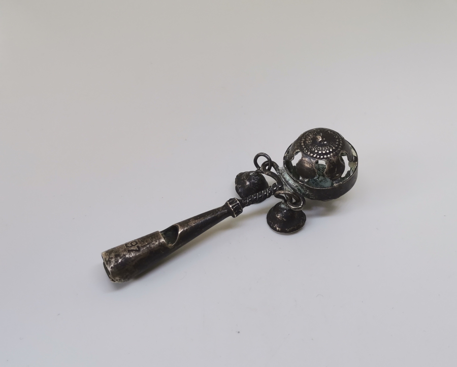 OSMANLI DÖNEMİ ÇOK NADİR ÇINGILLI GÜMÜŞ AV DÜDÜĞÜ