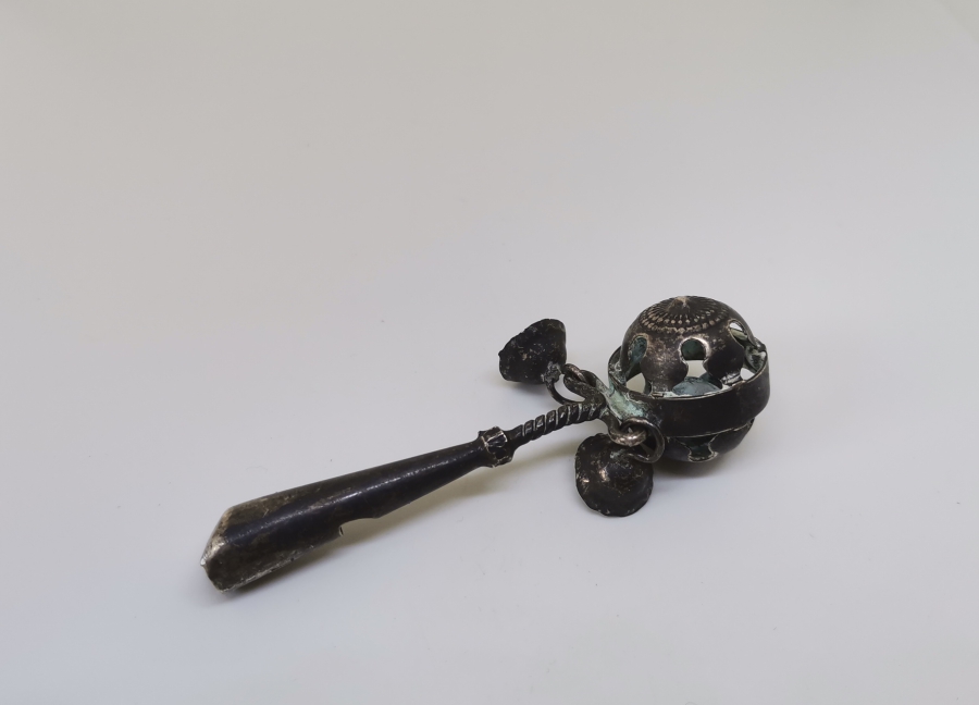 OSMANLI DÖNEMİ ÇOK NADİR ÇINGILLI GÜMÜŞ AV DÜDÜĞÜ