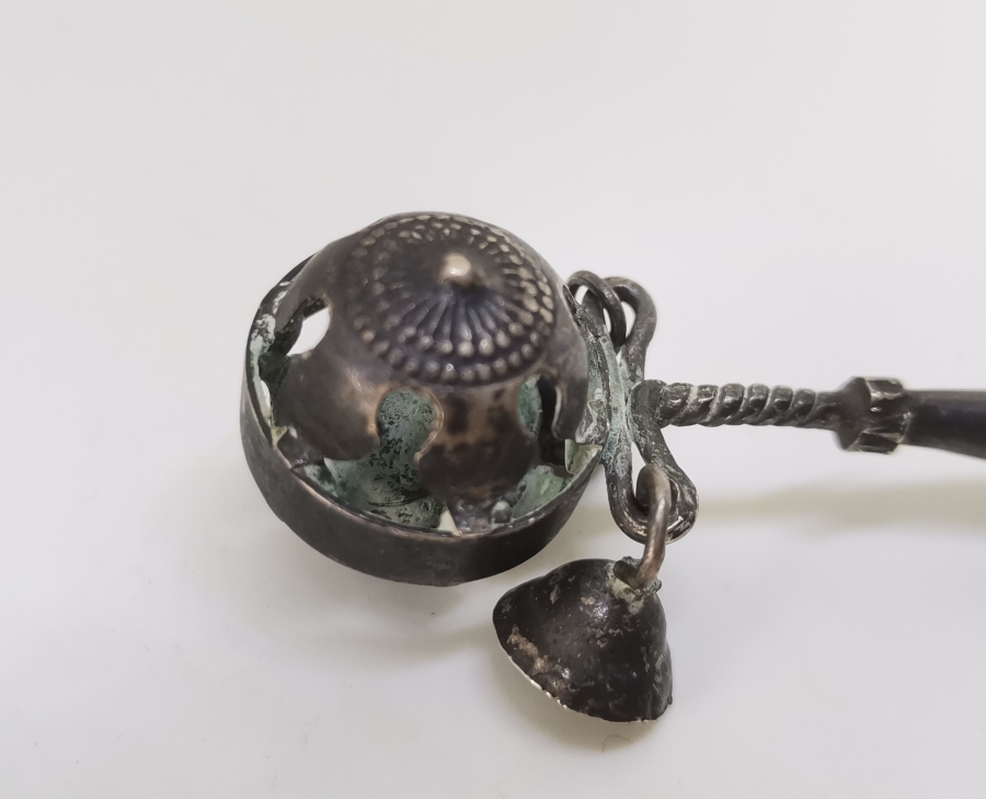 OSMANLI DÖNEMİ ÇOK NADİR ÇINGILLI GÜMÜŞ AV DÜDÜĞÜ