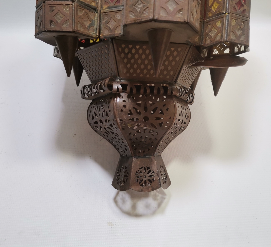 OSMANLI DÖNEMİ ÇOK NADİR BÜYÜK BOY KONAK MUMLUĞU - LAMBASI