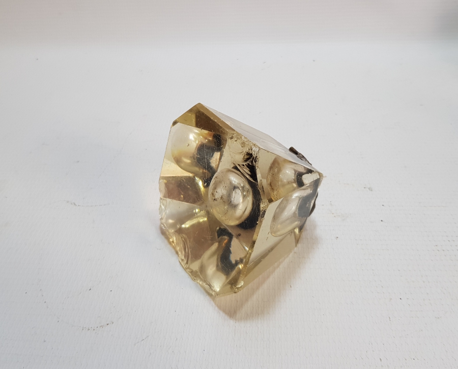 OSMANLI DÖNEMİ KRİSTAL KESME İŞÇİLİKLİ ASKERİ CAM HOKKA