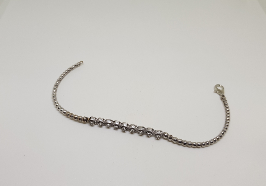 ELMAS TAŞLI ÖZEL YAPIM BİLEKLİK