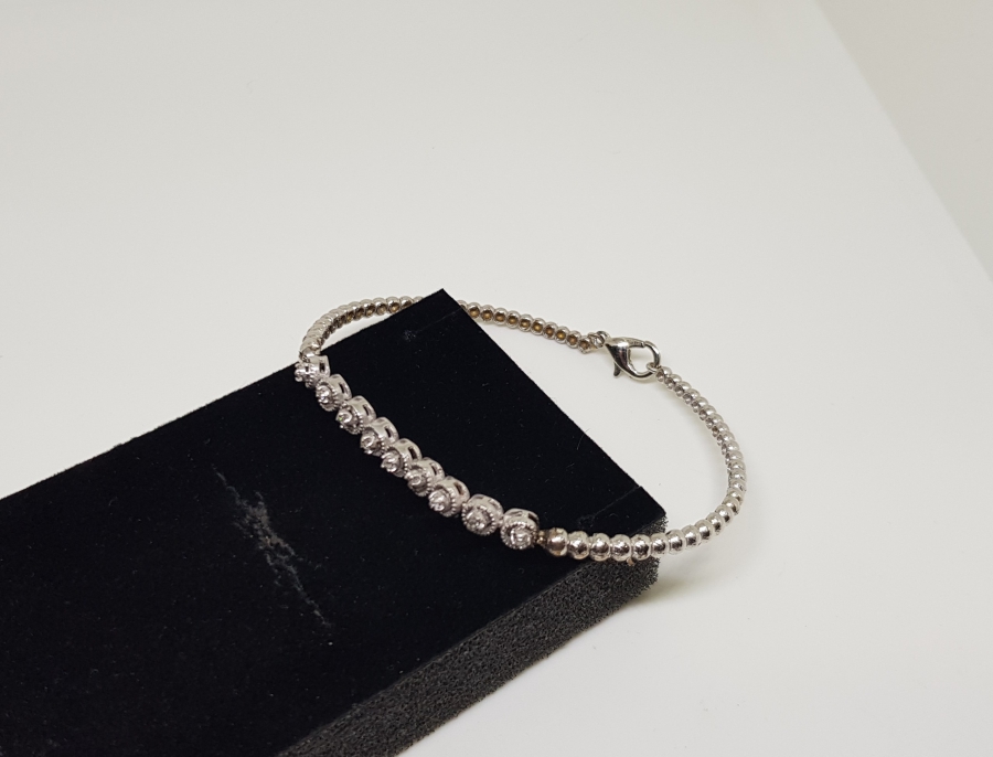 ELMAS TAŞLI ÖZEL YAPIM BİLEKLİK