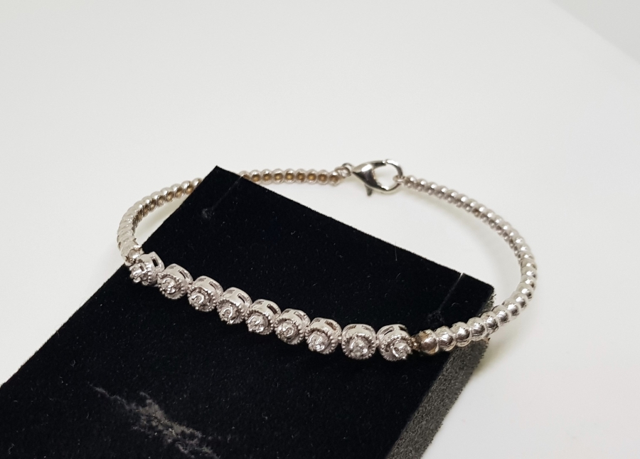 ELMAS TAŞLI ÖZEL YAPIM BİLEKLİK