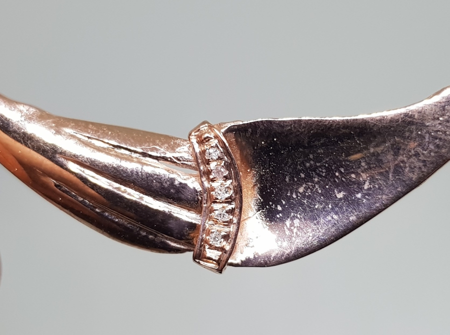 PIRLANTA TAŞLI ALTIN KAPLAMA KOLYE