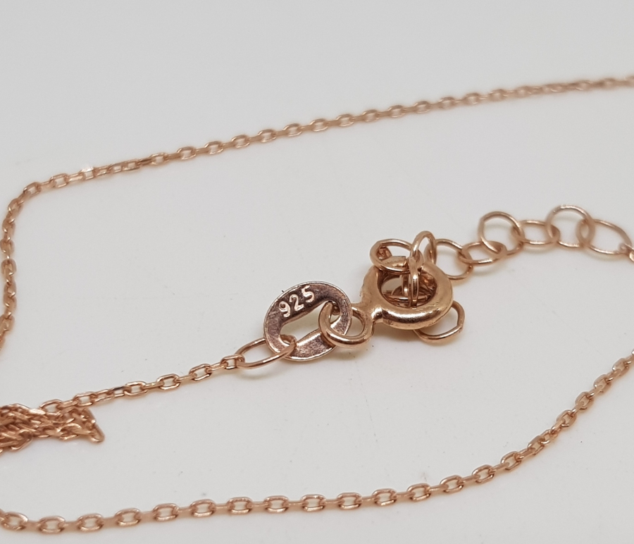 PIRLANTA TAŞLI ALTIN KAPLAMA KOLYE