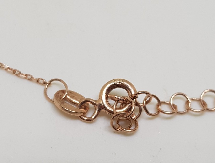 PIRLANTA TAŞLI ALTIN KAPLAMA KOLYE