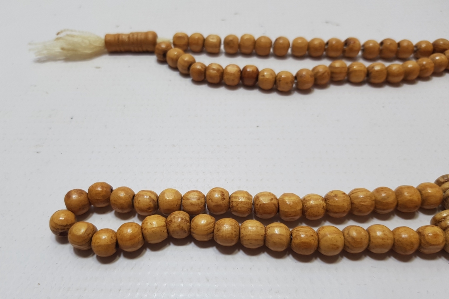 EL YAPIMI OSMANLI DÖNEMİ AHŞAP NAMAZ TESPİHİ