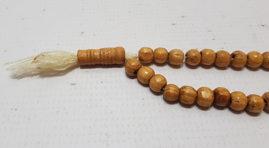 EL YAPIMI OSMANLI DÖNEMİ AHŞAP NAMAZ TESPİHİ