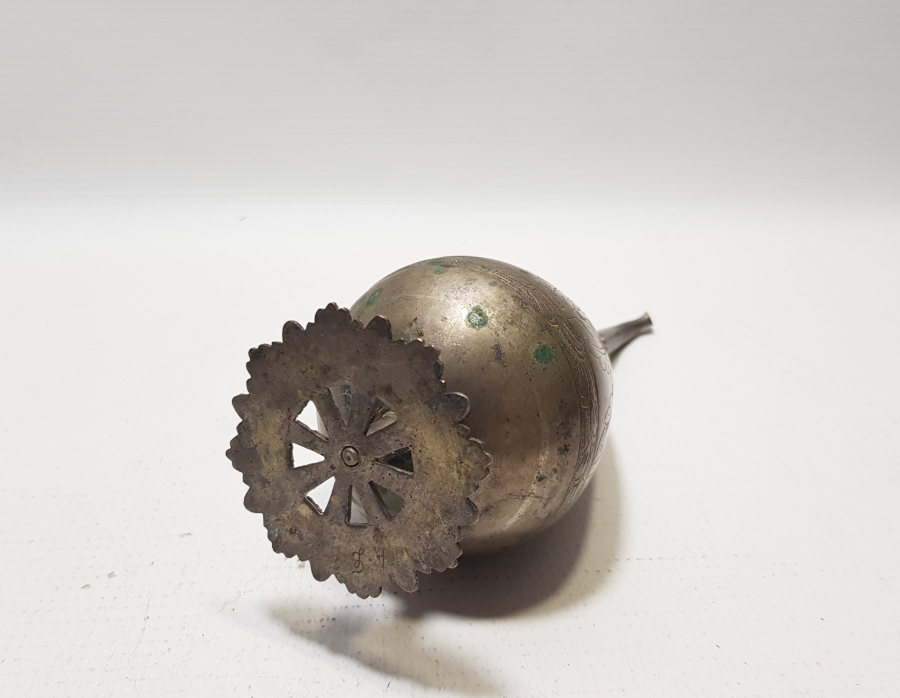 ÜZERİ KALEM VE KABARTMA İŞÇİLİKLİ OSMANLI DÖNEMİ GÜMÜŞ GÜLEBDAN