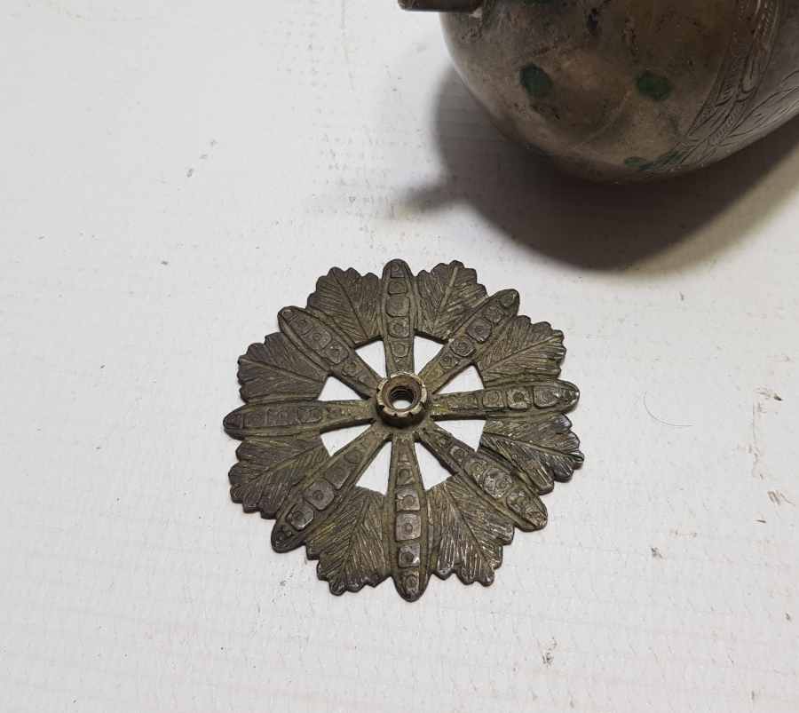 ÜZERİ KALEM VE KABARTMA İŞÇİLİKLİ OSMANLI DÖNEMİ GÜMÜŞ GÜLEBDAN