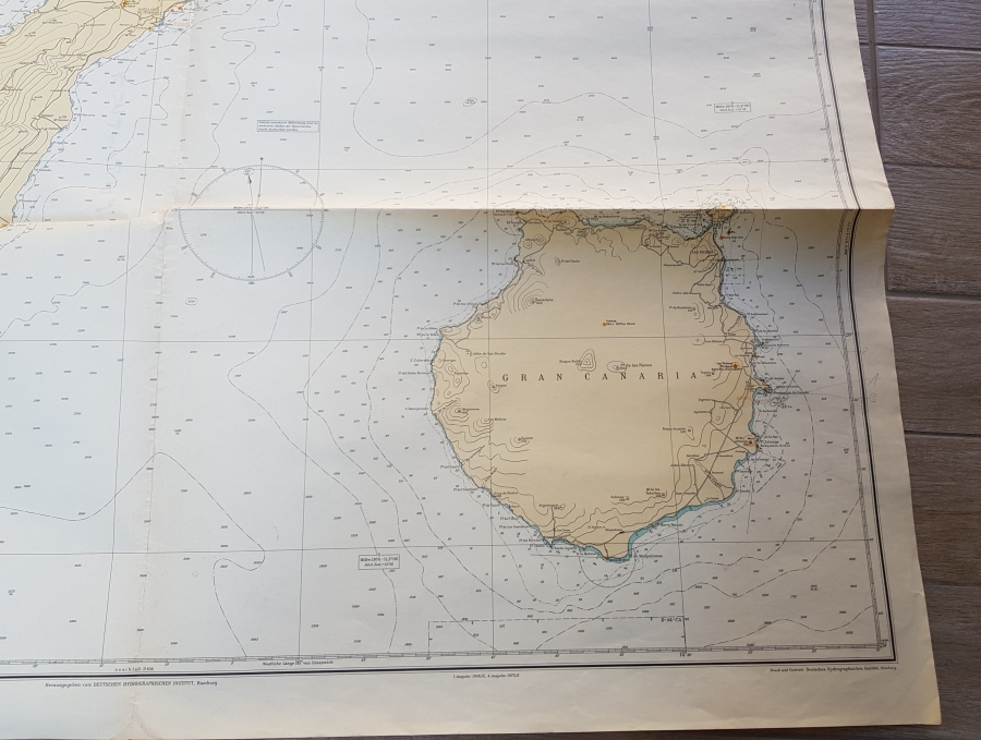 BÜYÜK BOY KANARYA ADALARI HARİTA