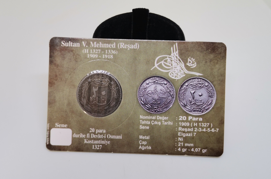 MEHMED REŞAD HAN DÖNEMİ KAPAMASINDA NİKEL 20 PARA