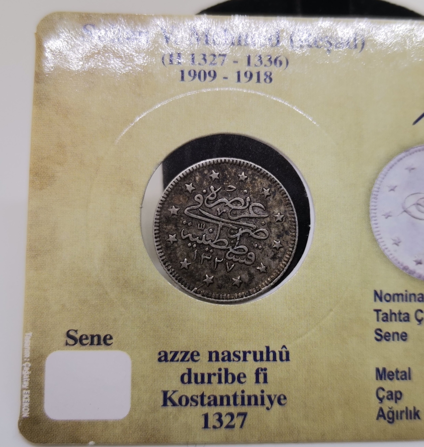 SULTAN MEHMET REŞAD HAN DÖNEMİ GÜMÜŞ 2 KURUŞ MECİDİYE