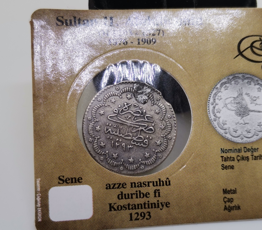 ABDULHAMİT HAN DÖNEMİ 21. CULUS ÇOK NADİR GÜMÜŞ 5 KURUŞ