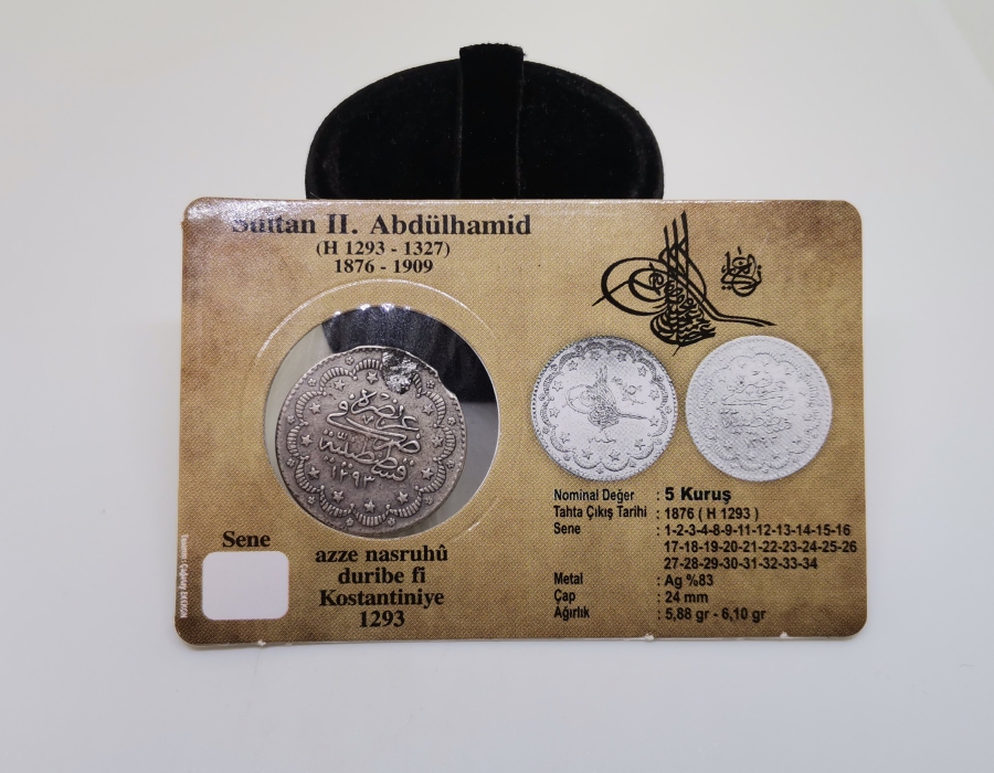 ABDULHAMİT HAN DÖNEMİ 21. CULUS ÇOK NADİR GÜMÜŞ 5 KURUŞ