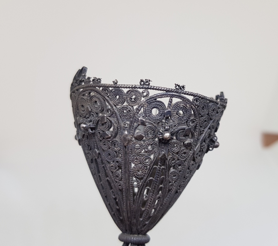 TELKARİ İŞÇİLİKLİ OSMANLI DÖNEMİ GÜMÜŞ FİNCAN ZARFI