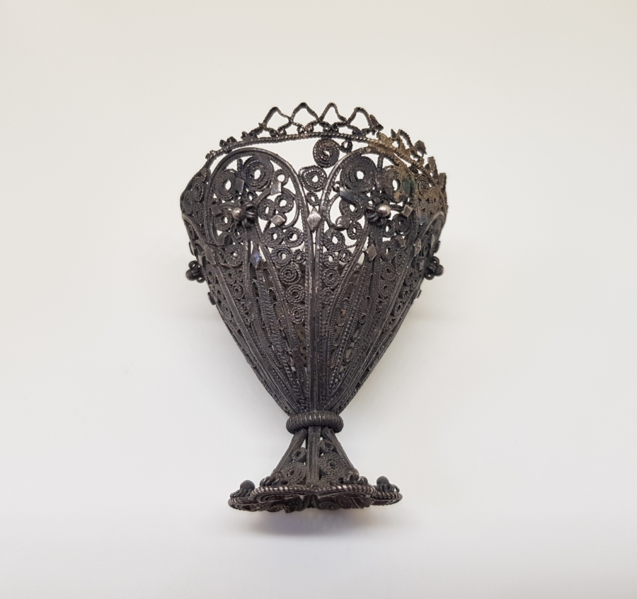 TELKARİ İŞÇİLİKLİ OSMANLI DÖNEMİ GÜMÜŞ FİNCAN ZARFI