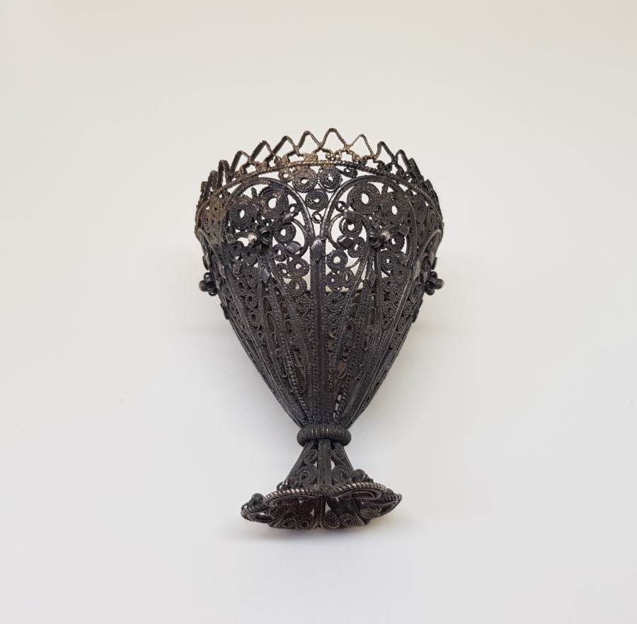 TELKARİ İŞÇİLİKLİ OSMANLI DÖNEMİ GÜMÜŞ FİNCAN ZARFI