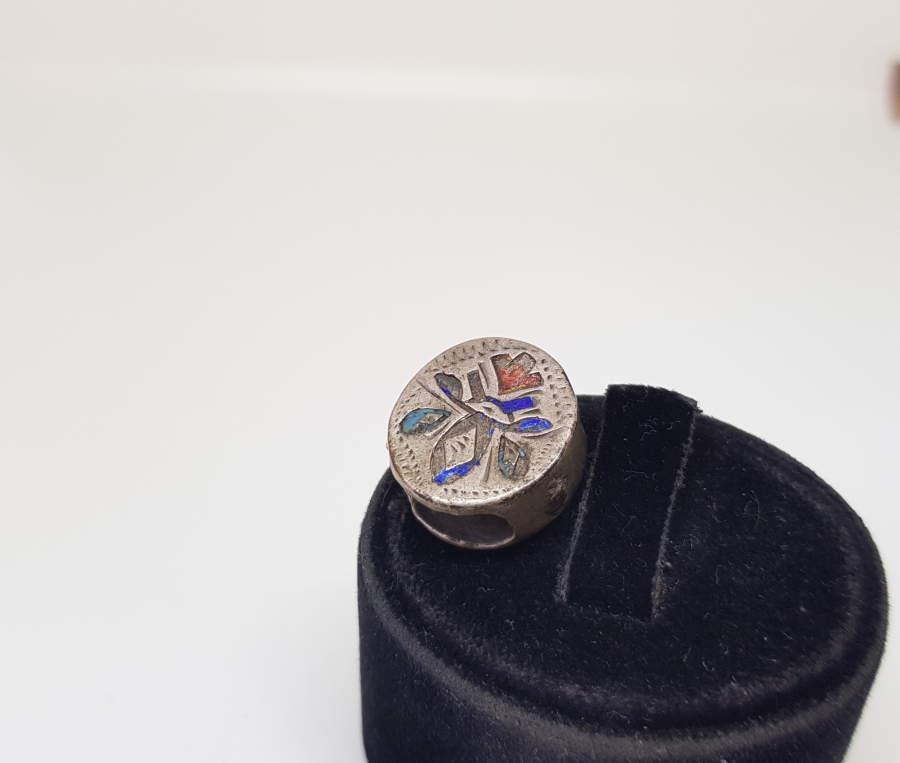 ÜZERİ MİNE İŞÇİLİKLİ OSMANLI DÖNEMİ GÜMÜŞ ARNAVUT ZİNCİR KÖSTEK SÜRGÜSÜ