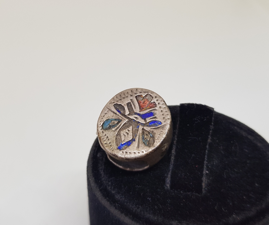 ÜZERİ MİNE İŞÇİLİKLİ OSMANLI DÖNEMİ GÜMÜŞ ARNAVUT ZİNCİR KÖSTEK SÜRGÜSÜ