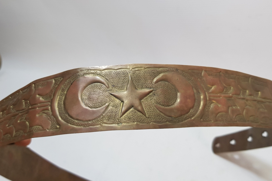 ÜZERİ AY YILDIZLI ANTİKA GELİN KEMERİ