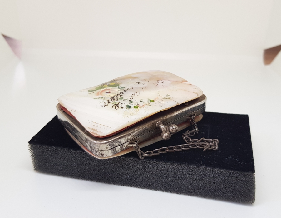 OSMANLI DÖNEMİ SEDEF İŞÇİLİKLİ LEVANTEN İŞİ NADİR BOZUK PARA CÜZDANI