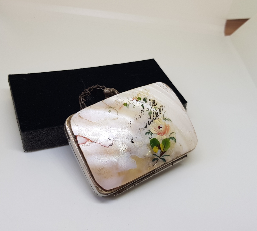 OSMANLI DÖNEMİ SEDEF İŞÇİLİKLİ LEVANTEN İŞİ NADİR BOZUK PARA CÜZDANI