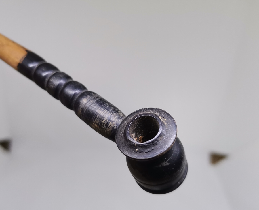 OSMANLI DÖNEMİ PİPO FORMLU AHŞAP SİGARA AĞIZLIĞI