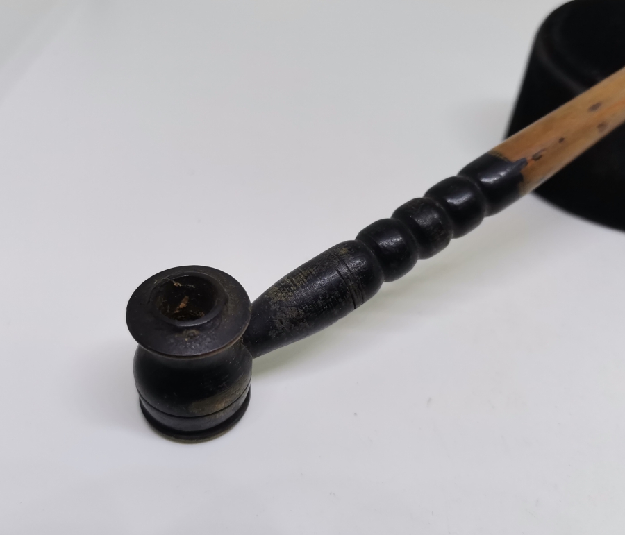 OSMANLI DÖNEMİ PİPO FORMLU AHŞAP SİGARA AĞIZLIĞI