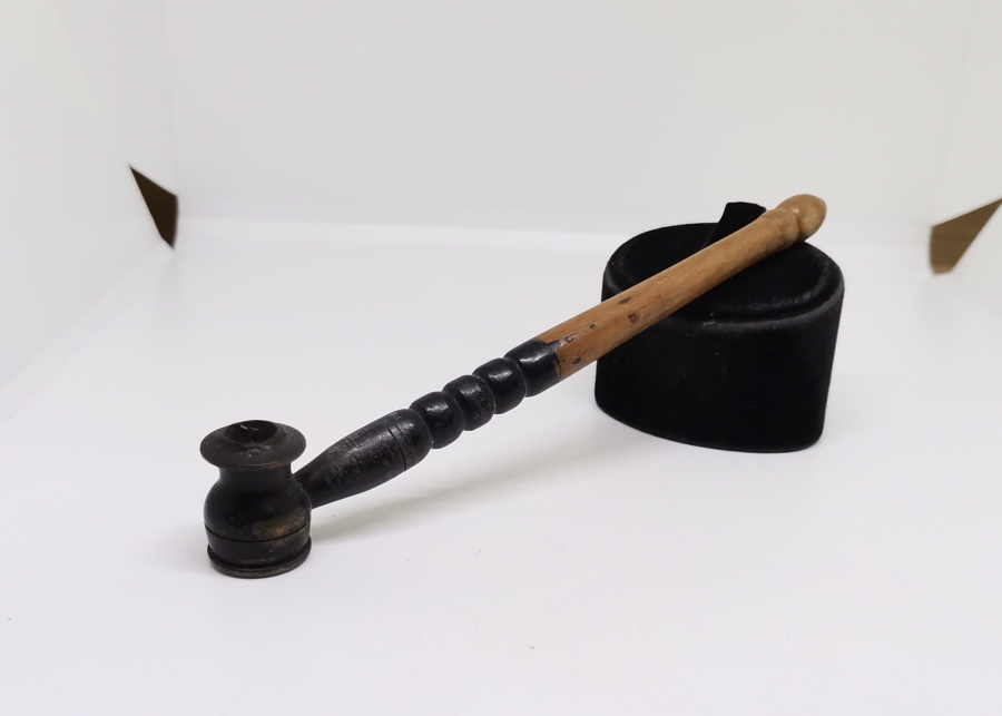 OSMANLI DÖNEMİ PİPO FORMLU AHŞAP SİGARA AĞIZLIĞI