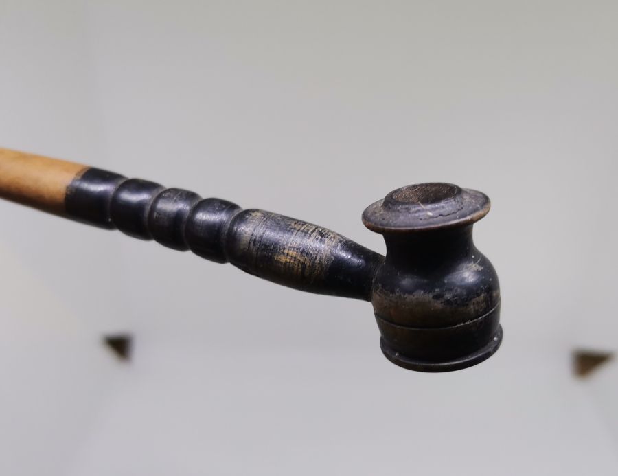 OSMANLI DÖNEMİ PİPO FORMLU AHŞAP SİGARA AĞIZLIĞI