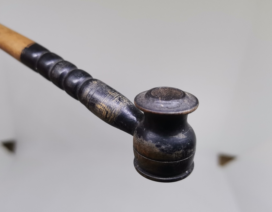 OSMANLI DÖNEMİ PİPO FORMLU AHŞAP SİGARA AĞIZLIĞI