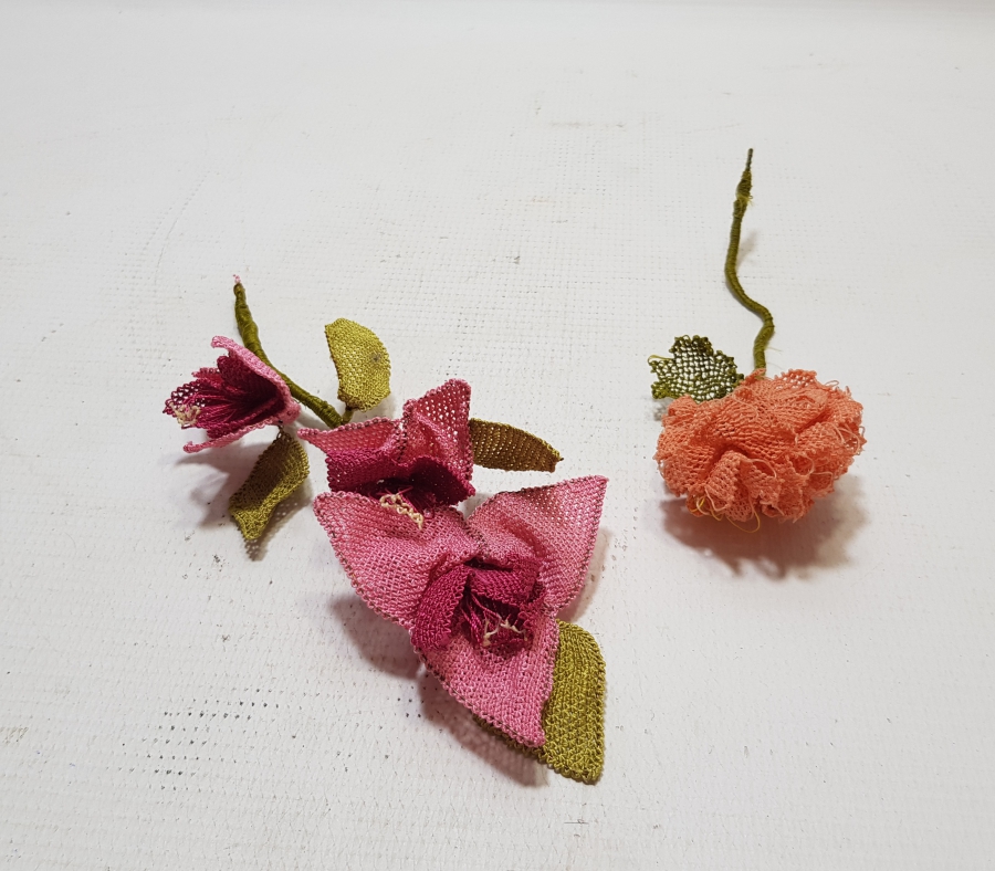 OSMANLI DÖNEMİ EL YAPIMI İĞNE OYA GELİN ÇİÇEĞİ