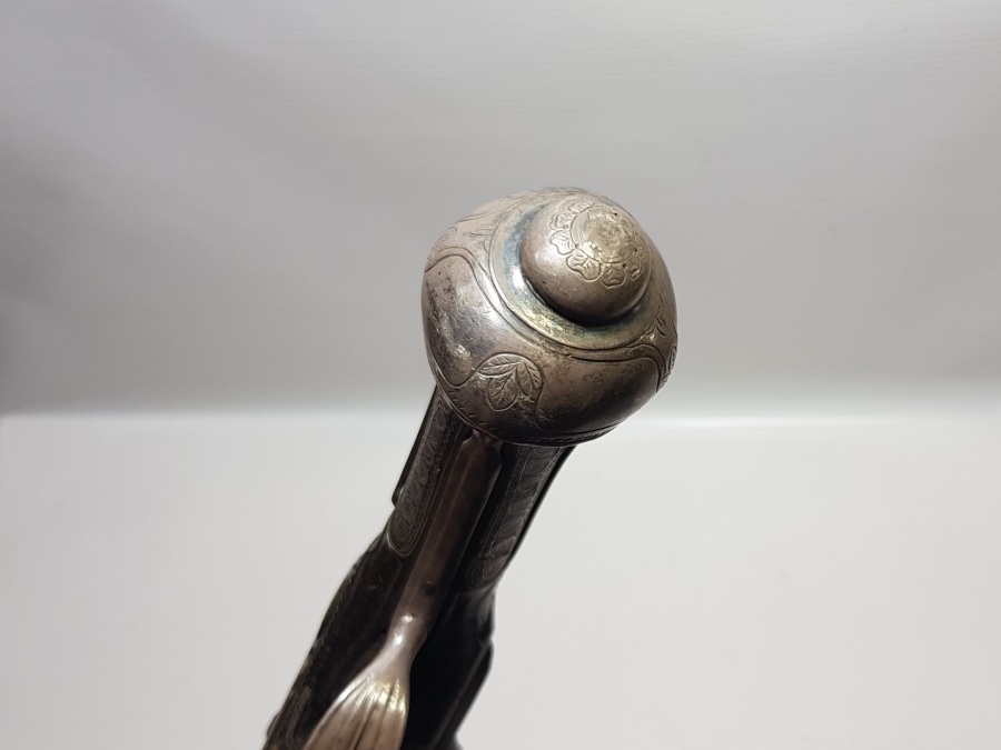 GÜMÜŞ ÇAKMA İŞÇİLİKLİ VE GÜMÜŞ APLİKLİ OSMANLI DÖNEMİ AFYON YAPIMI PİŞTOV