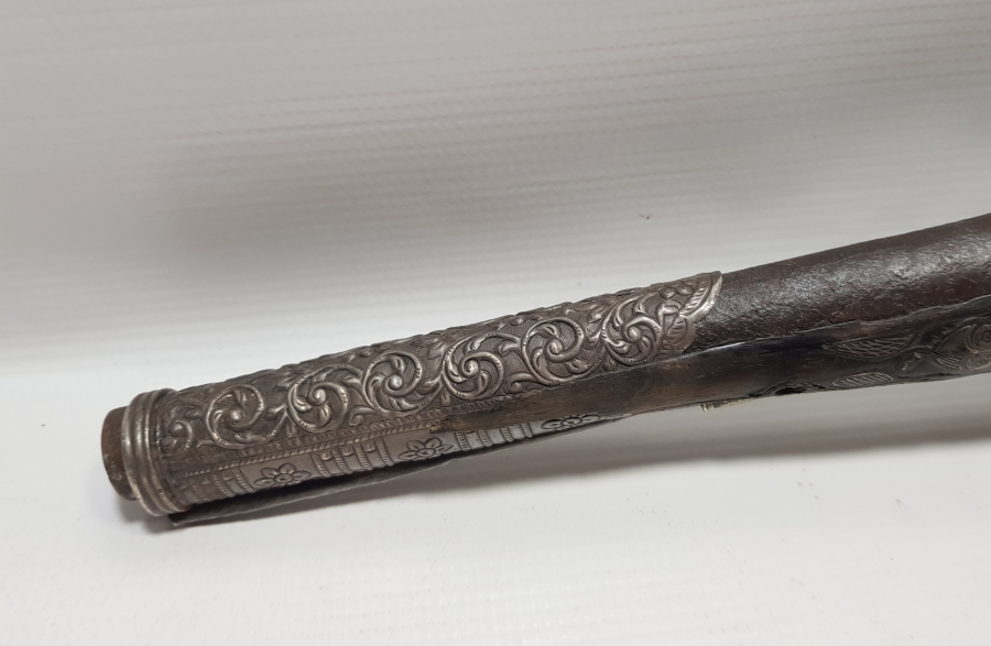 GÜMÜŞ ÇAKMA İŞÇİLİKLİ VE GÜMÜŞ APLİKLİ OSMANLI DÖNEMİ AFYON YAPIMI PİŞTOV