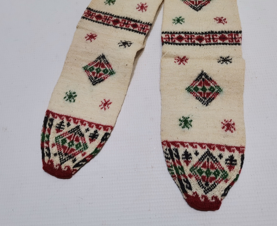 OSMANLI DÖNEMİ EL ÖRME YÖRÜK İŞİ ÇORAP